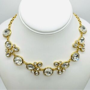 Ann Taylor Jeweled Gold Necklace